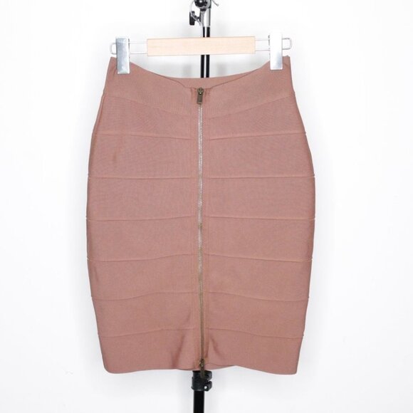 BCBGMAXAZRIA Bodycon Bandage Skirt  in Toffee - Picture 2 of 12